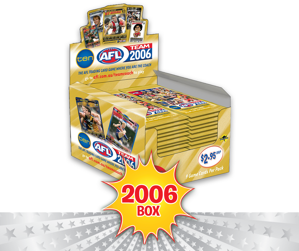 AFL Teamcoach 2006 Game Card Packs - Box of 36 Packs