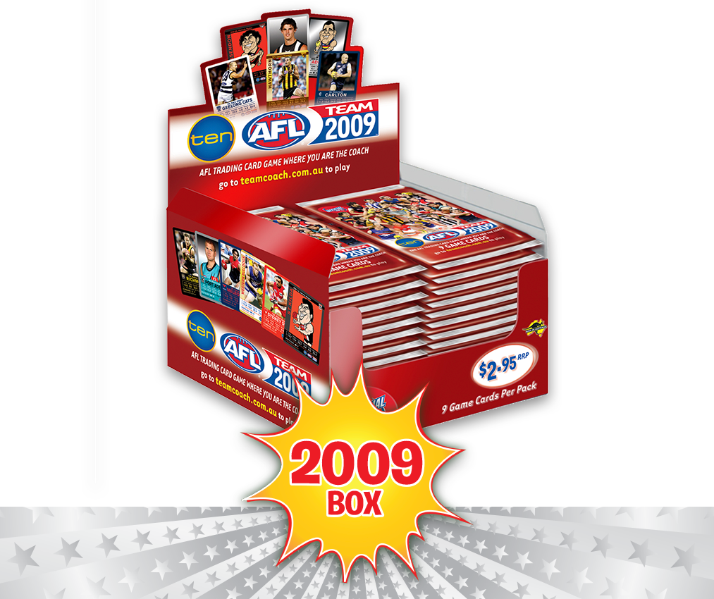 AFL Teamcoach 2009 Game Card Packs - Box of 36 Packs