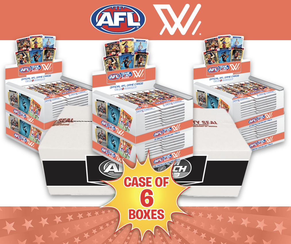 AFLW Teamcoach 2023 Game Card Packs - 6 Boxes of 144 Packs