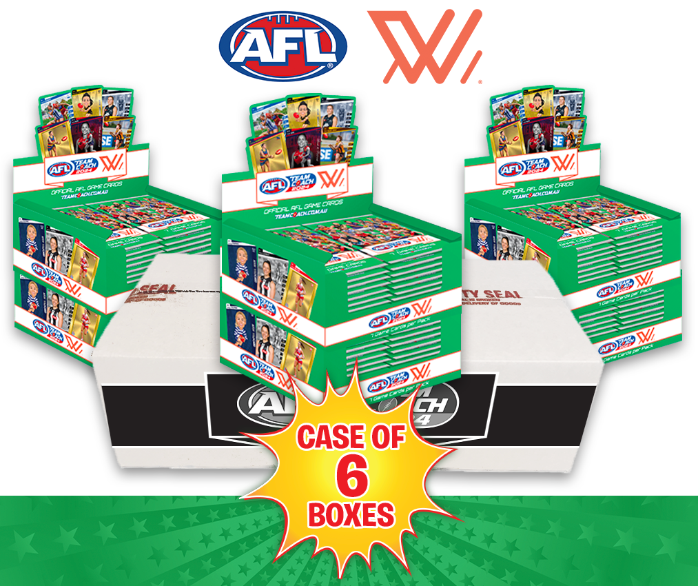 AFLW Teamcoach 2024 Game Card Packs - 6 Boxes of 144 Packs