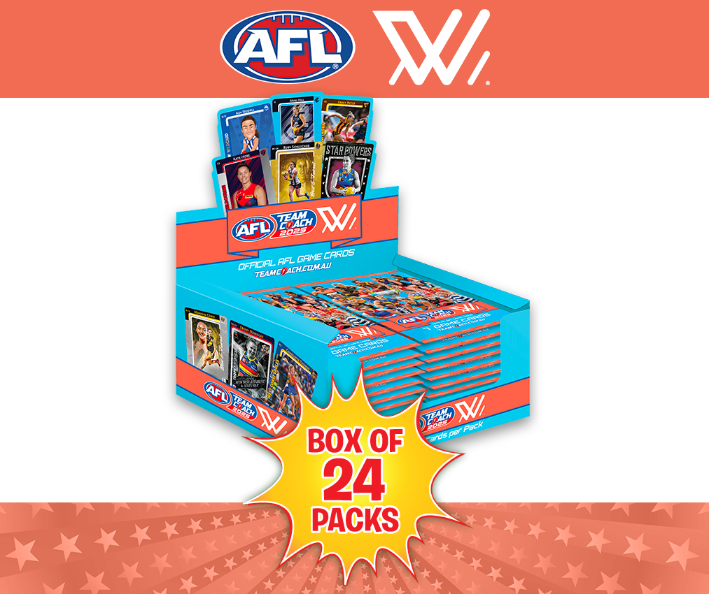 AFLW Teamcoach 2025 Game Card Packs - Box of 24 Packs *** LIMIT 1 PER PERSON ***