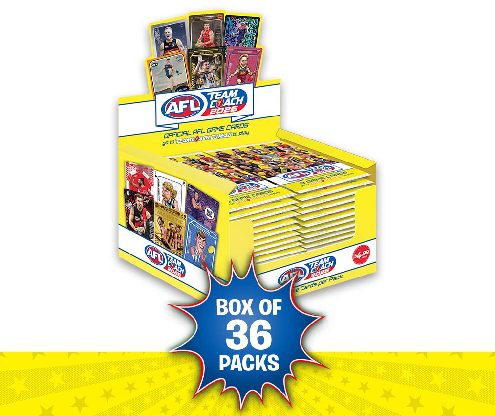 AFL Teamcoach 2026 Game Card Packs - Box of 36 Packs – AFL TEAMCOACH