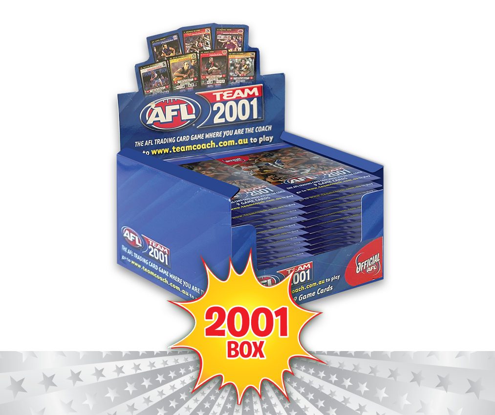 AFL Teamcoach 2001 Game Card Packs - Box of 36 Packs