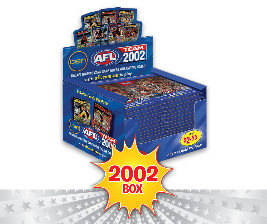 AFL Teamcoach 2002 Game Card Packs - Box of 36 Packs