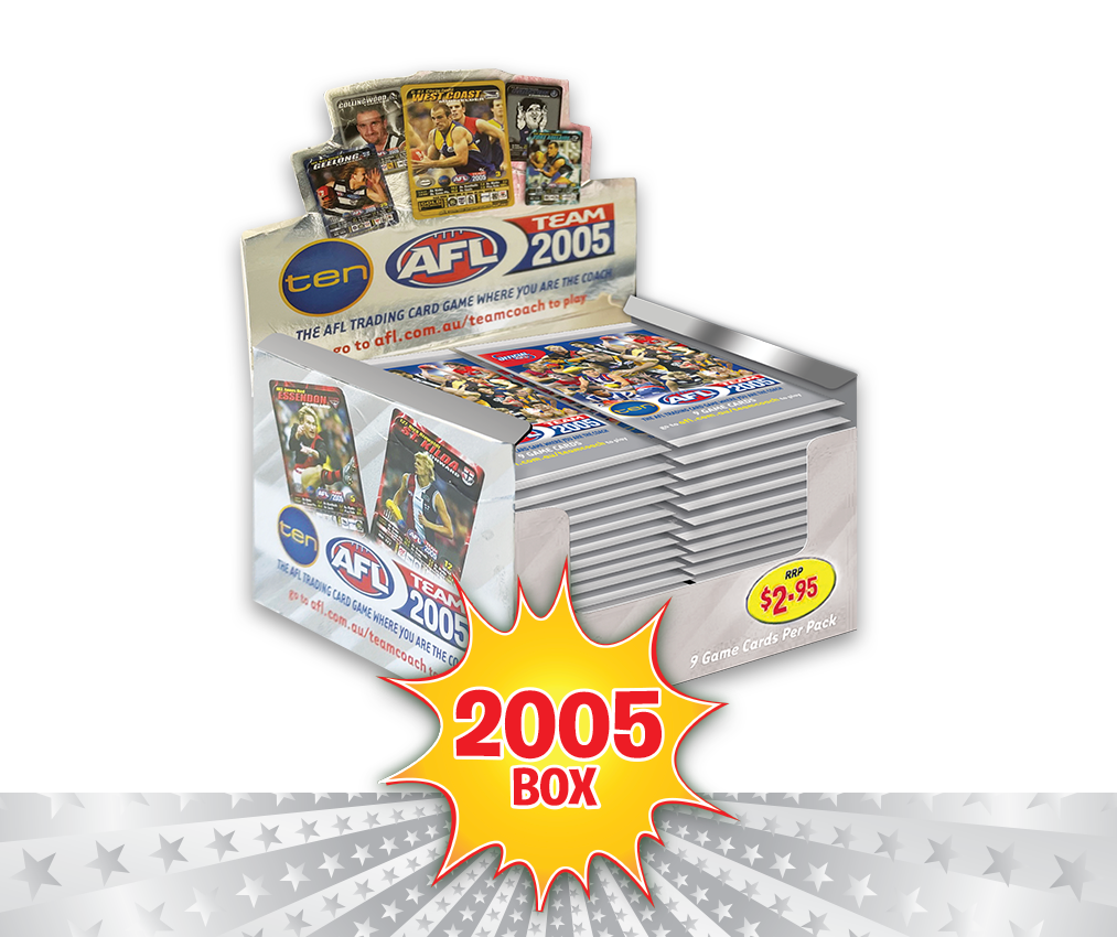 AFL Teamcoach 2005 Game Card Packs - Box of 36 Packs