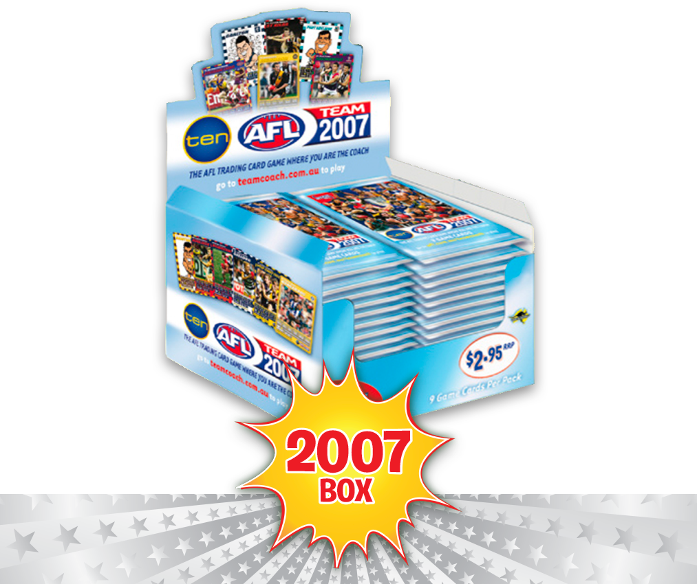 AFL Teamcoach 2007 Game Card Packs - Box of 36 Packs