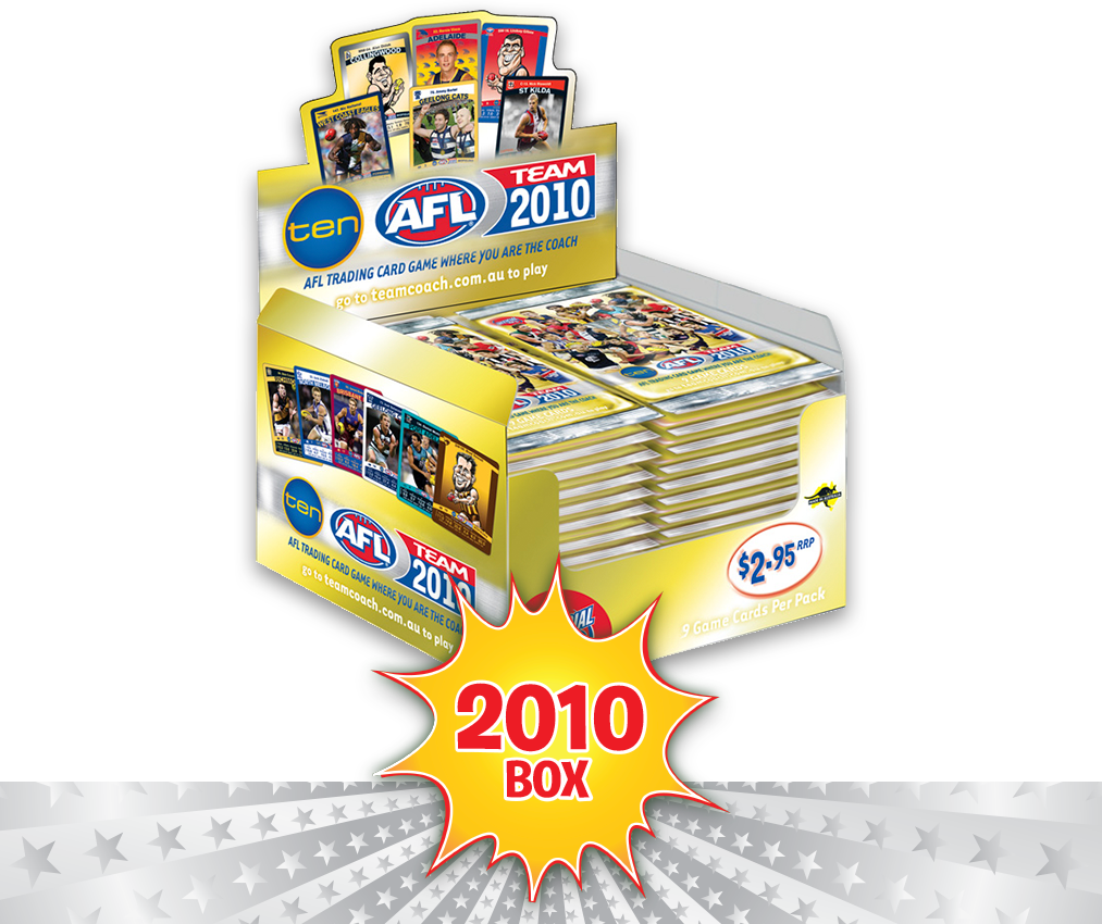 AFL Teamcoach 2010 Game Card Packs - Box of 36 Packs