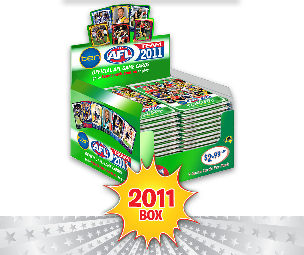 AFL Teamcoach 2011 Game Card Packs - Box of 36 Packs