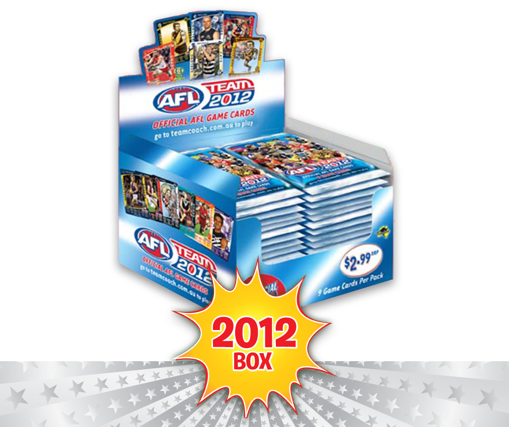 AFL Teamcoach 2012 Game Card Packs - Box of 36 Packs