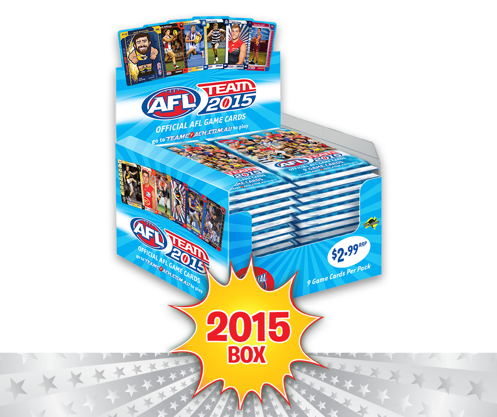 AFL Teamcoach 2015 Game Card Packs - Box of 36 Packs