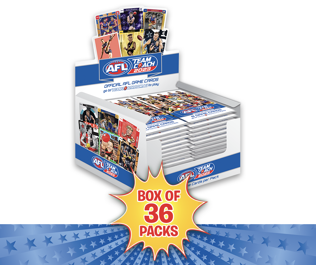 AFL Teamcoach 2023 Game Card Packs - Box of 36 Packs ***LIMIT 1 PER PERSON***